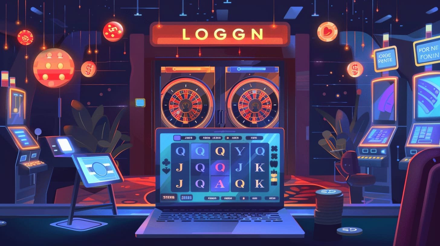 Ilustrasi promosi bonus kelas4d dengan tema neon modern
